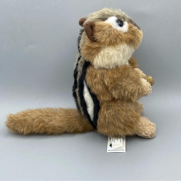 Stuffed Animal House Chipmunk "Peanut" Squirrel Plush 6" Brown Realistic 2019 - Picture 4 of 7
